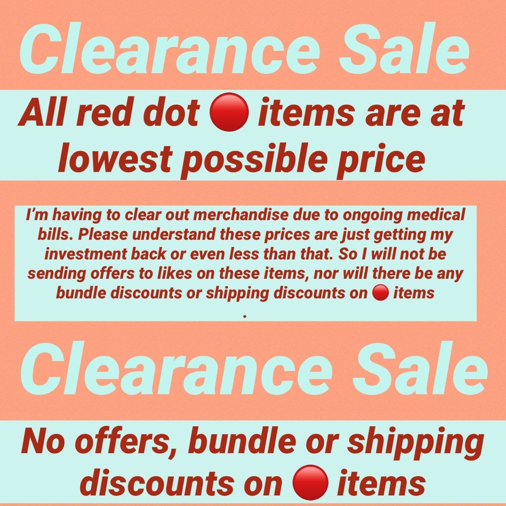 Clearance Sale Announcement